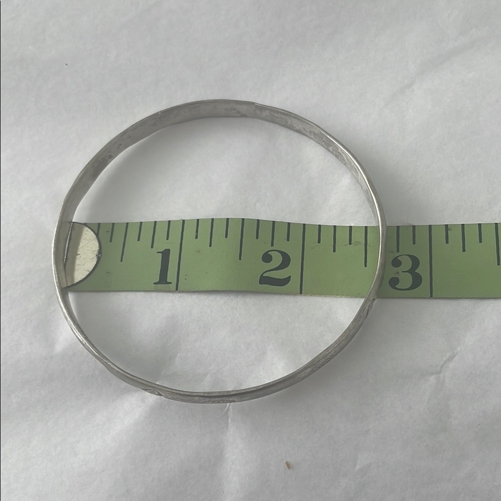 Vintage alpaca  Silver Bangle Bracelet - Picture 5 of 5